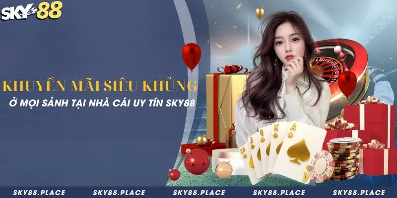 Khuyến mãi siêu khủng ở mọi sảnh tại nhà cái uy tín Sky88